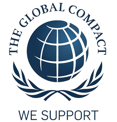 Logótipo United Nations Global Compact: We Support